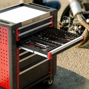 Chariot à outils intégré Kinbox de 278 pièces : organisation tout-en-un, prêt à travailler