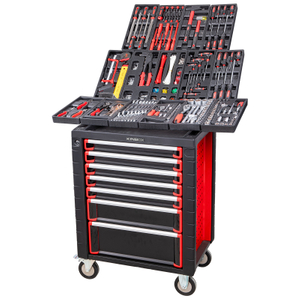 Kinbox Chariot à outils compact pour la maison | Organisateur roulant léger avec plateau BMC personnalisable