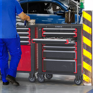 Chariot à outils intégré Kinbox de 250 pièces : organisation tout-en-un, prêt à travailler