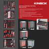 Kinbox hot remplissage d'outils de voiture coffret coffret mécanique matériel 185pcs ensemble