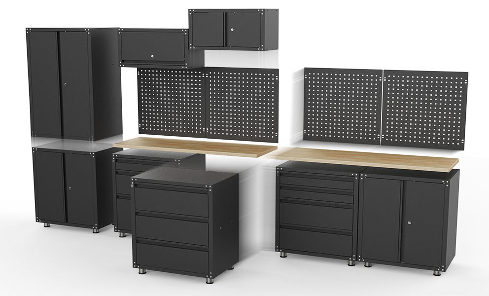 Principales caractéristiques des armoires de rangement de garage en acier de haute qualité